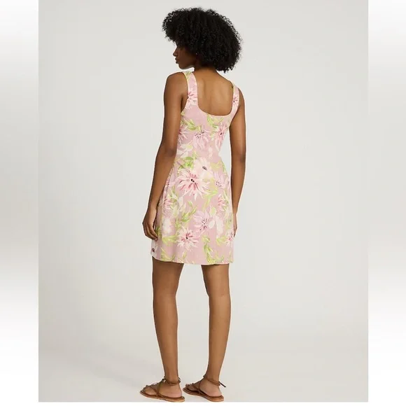 Express Floral Mini Wrap Dress - Picture 3 of 3